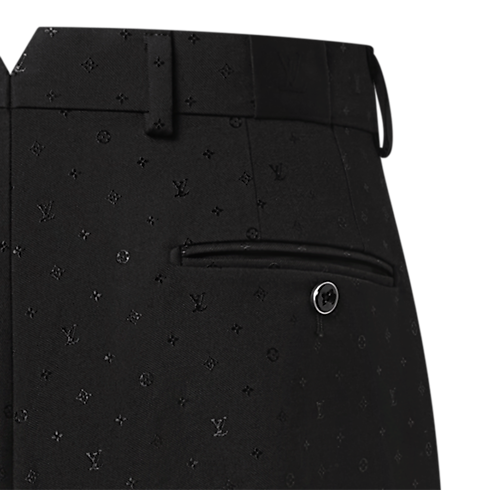 Zigarettenhose aus Satin mit Monogram-Motiv in Herren's Ready to Wear Vollständige Ready to Wear collections by Louis Vuitton (Zoom)