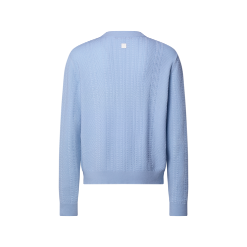 Zopfstrickpullover aus Wolle und Kaschmir mit Rundhalsausschnitt in Herren's Ready to Wear Vollständige Ready to Wear collections by Louis Vuitton (Zoom)