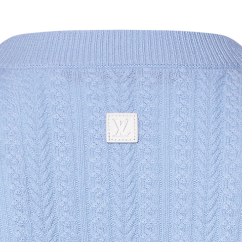 Zopfstrickpullover aus Wolle und Kaschmir mit Rundhalsausschnitt in Herren's Ready to Wear Vollständige Ready to Wear collections by Louis Vuitton (Zoom)